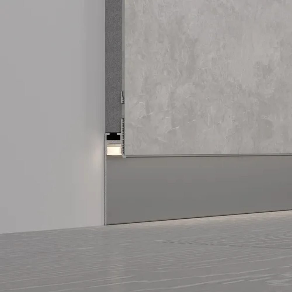 Профиль PLINTUS-FANTOM-H35-2000 ANOD (Arlight, Алюминий) 048687