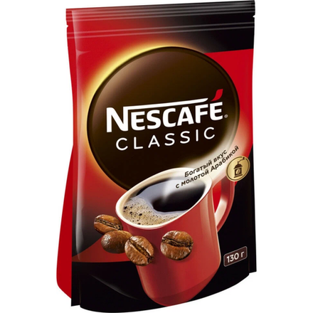 Кофе растворимый Nescafe Classic 130 гр м/уп
