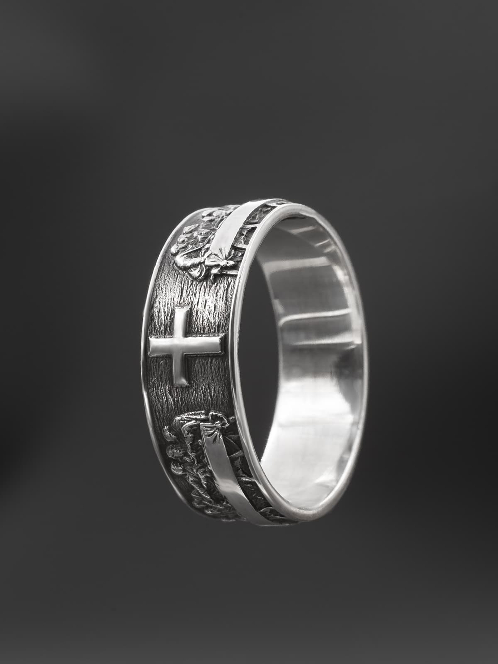 Кольцо «Тайная вечеря» Леонардо да Винчи из серебра