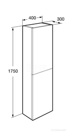 Шкаф - колонна Roca Ona 1750 зеленый матовый A857635513