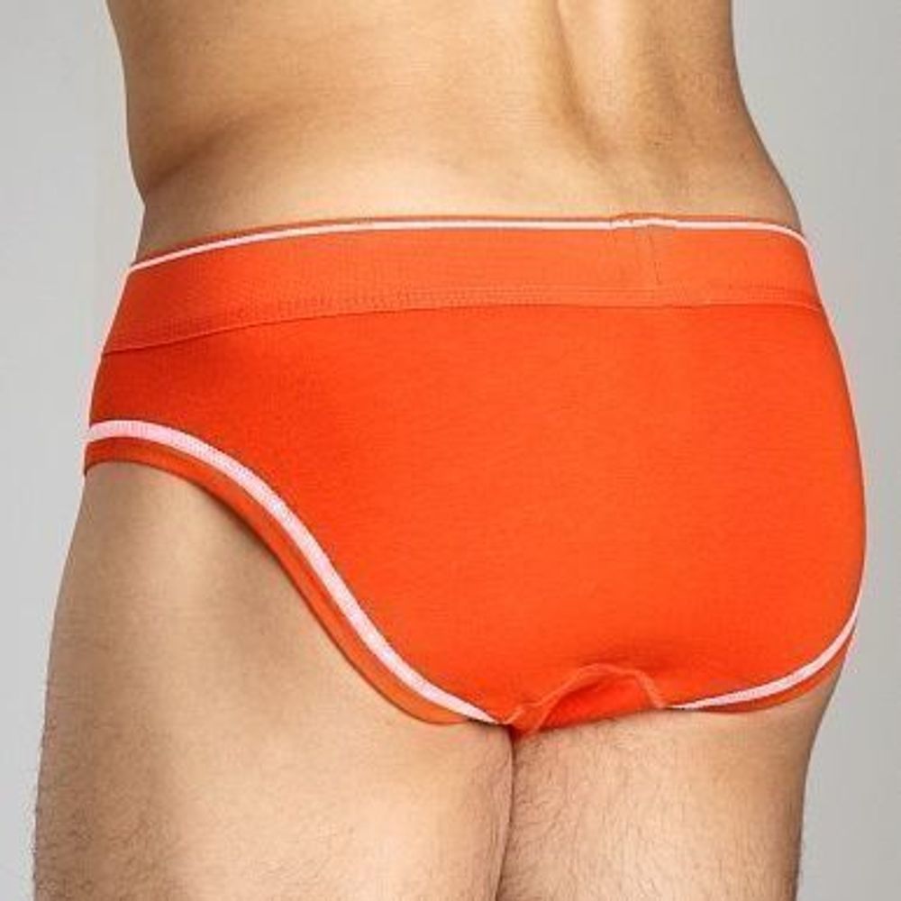 Мужские трусы брифы оранжевые Diesel Fresh and Bright Divine Brief Orange