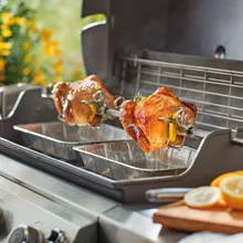 Вертел с четырьмя зажимами и электромотором для грилей Weber Genesis II 400/600 серии