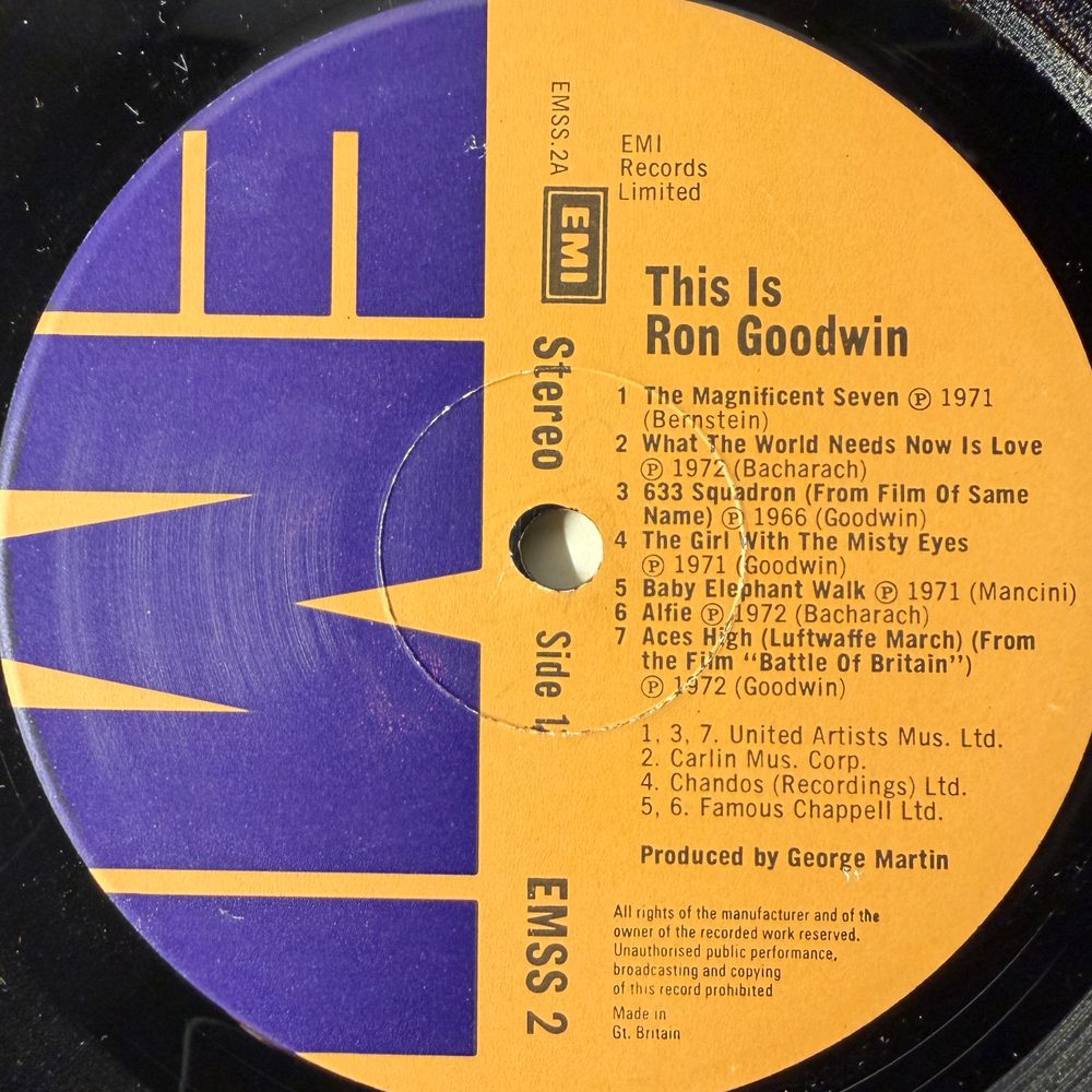 Ron Goodwin And His Orchestra ‎– This Is Ron Goodwin (Англия 1973г.)