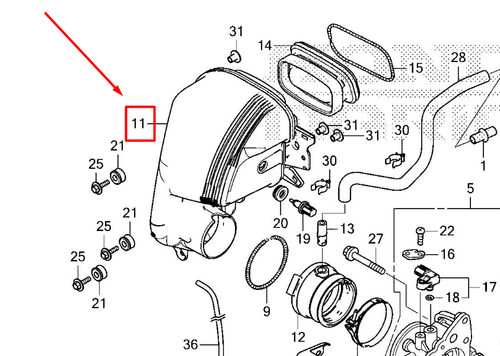 17371-ZVT-000 CASE, MUFFLER