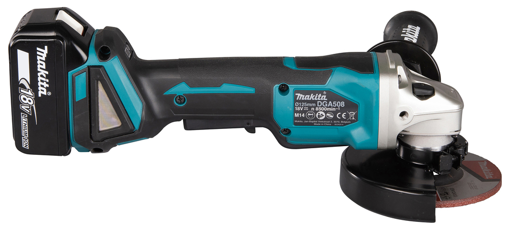 Аккумуляторная угловая шлифмашина LXT® DGA508RME 18В 125 мм 8 500 об/мин