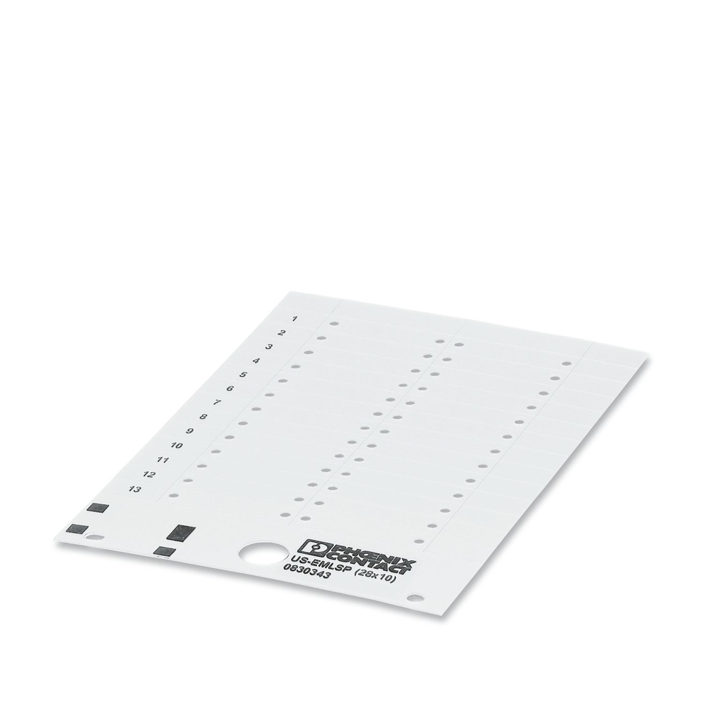 0830368 - US-EMLSP (28X10) CUS - Маркировочные изделия для наклеивания, крепления с помощью винтов или заклепок