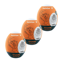 Набор из трех яиц мастурбаторов Satisfyer Masturbator Egg 3er Set Crunchy
