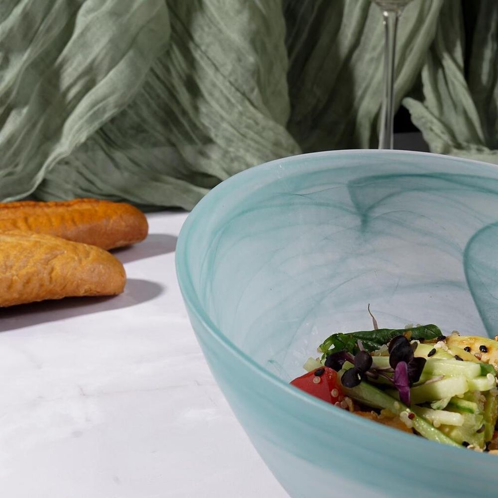 Салатник 700 мл d 18 см h10 см Green Sky косой матовое стекло P.L. Proff Cuisine [6]