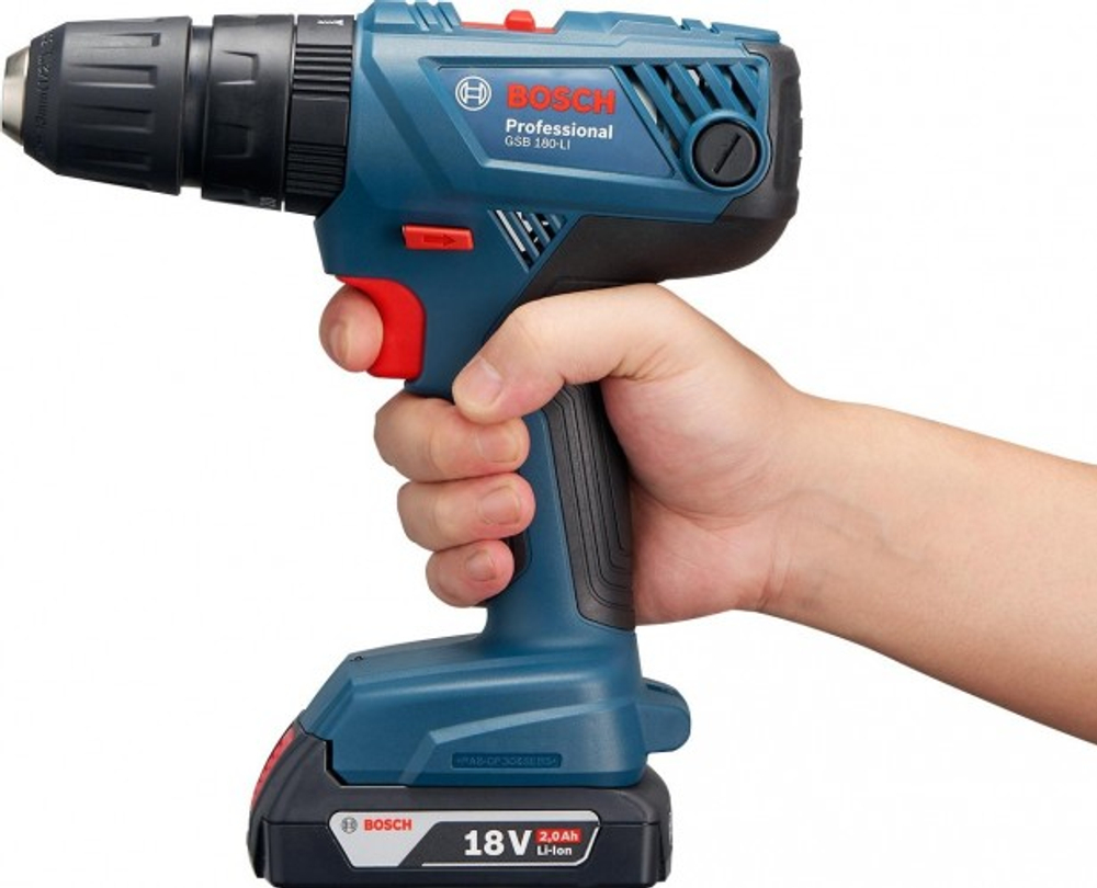 Аккумуляторный шуруповерт BOSCH GSB 180-LI ударная 06019F8323 2х2,0 Ач