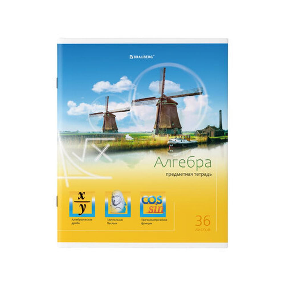 Тетради предметные, КОМПЛЕКТ 12 ПРЕДМЕТОВ, "ЯРКАЯ", 36 л., плотная мелованная бумага, BRAUBERG, 404321