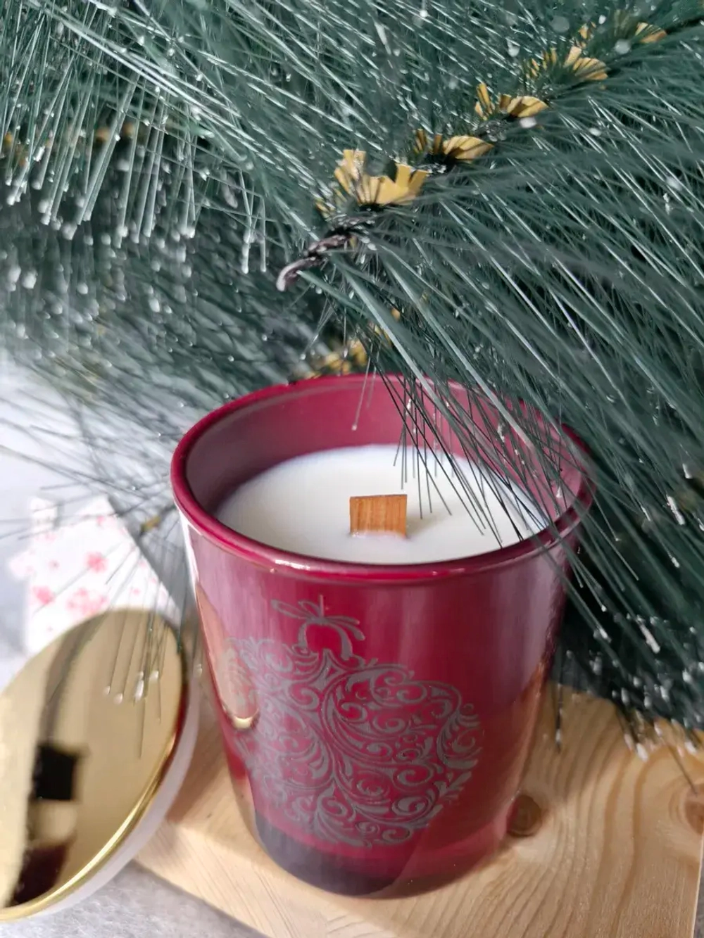 Свеча ароматическая ручной работы. Апельсин и чёрный перец