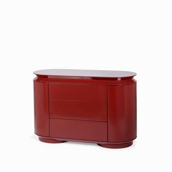 Комод Paula 120х50 см, красный глянец
