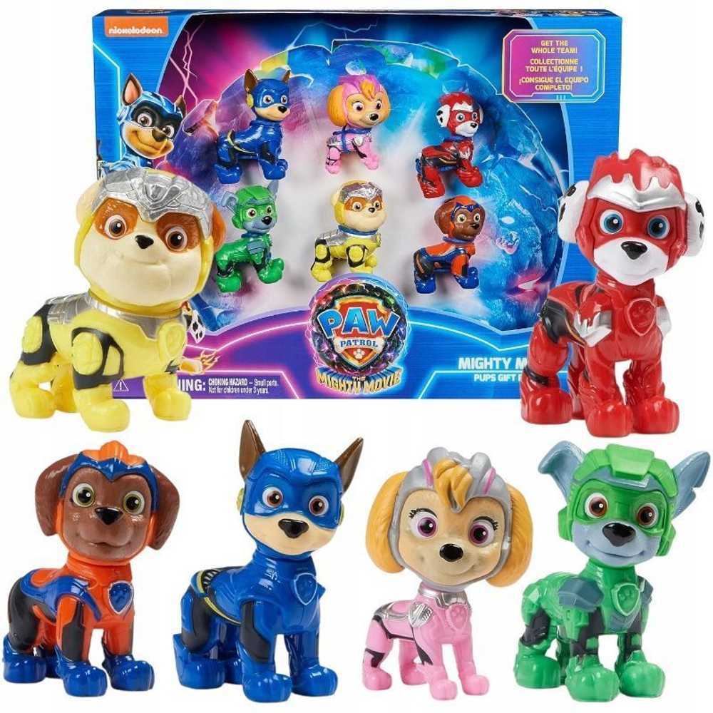 Набор фигурок Spin Master Paw Patrol - Щенячий патруль - Набор щенков  Mighty Movie Pups, 6 фигурок 6067029 купить в Москве | Доставка по России.