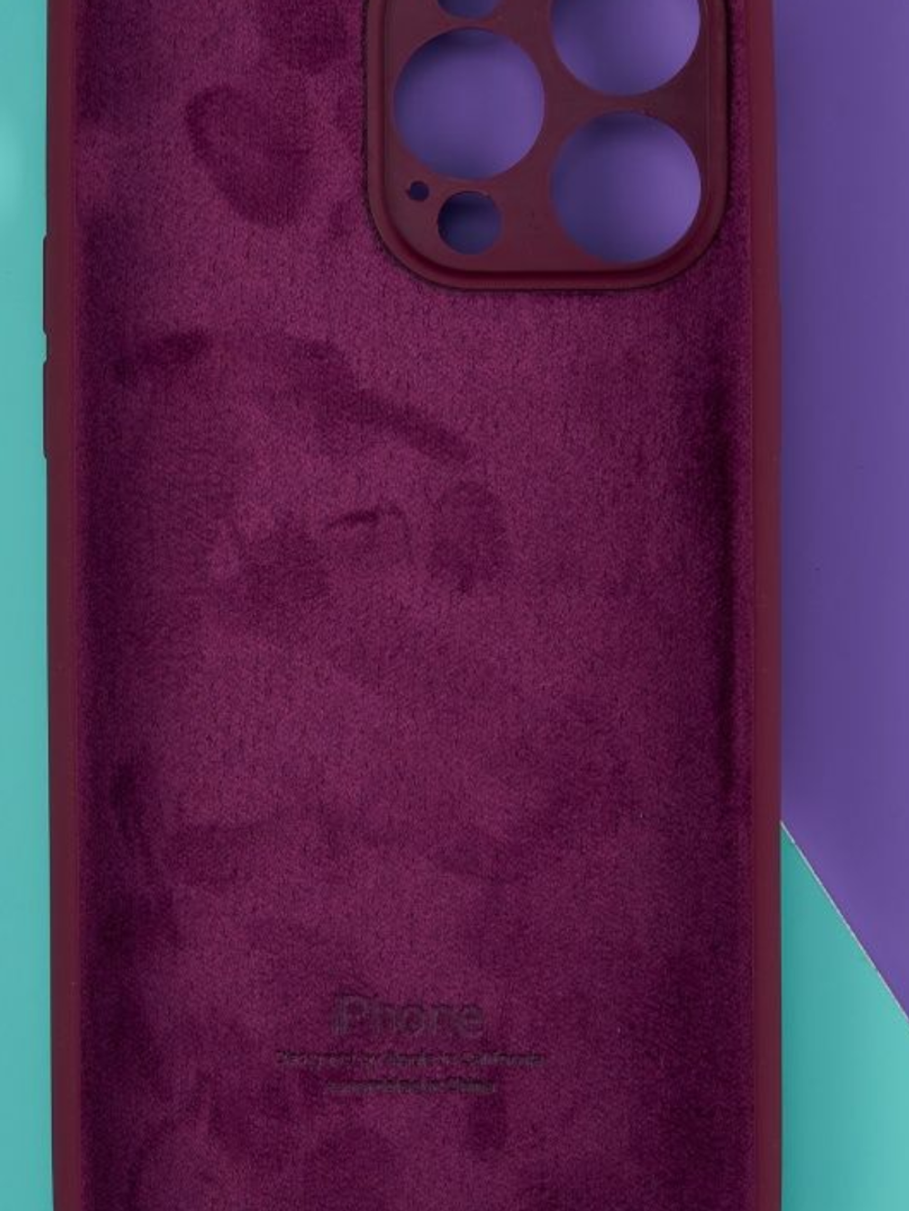 Накладка iPhone 14 Pro Max силикон бургунди
