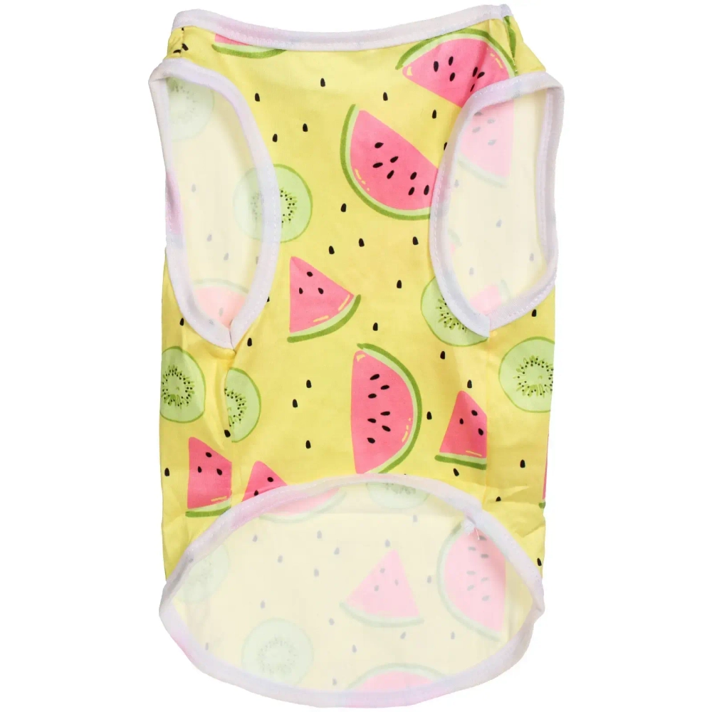 Майка для кошек и собак мелких пород «БРО на стиле», арбузики, размер S (длина спинки 26см, объем груди 32см, от 2 до 4кг)