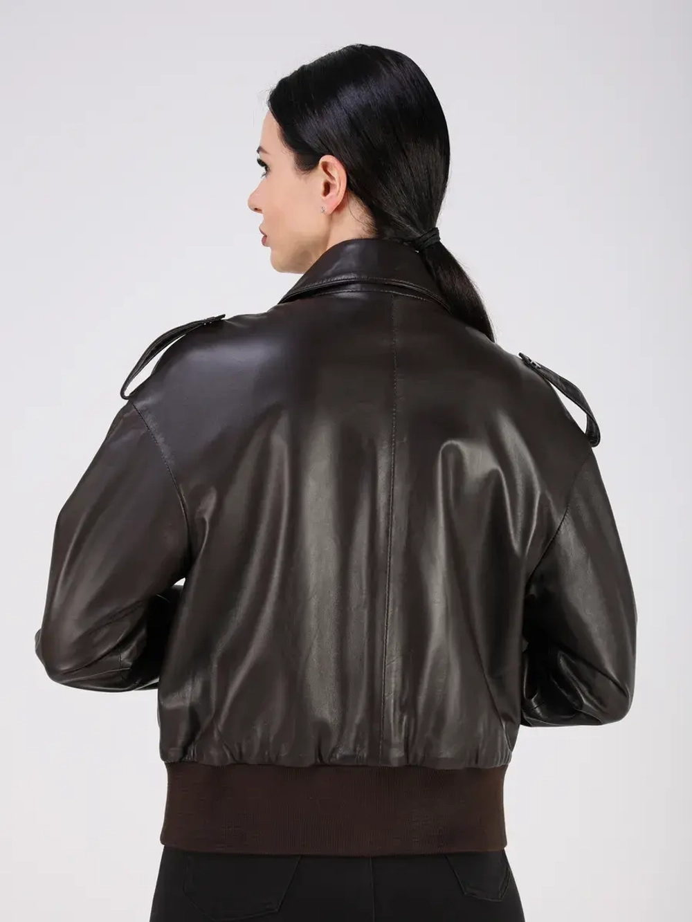 Кожаная куртка демисезонная