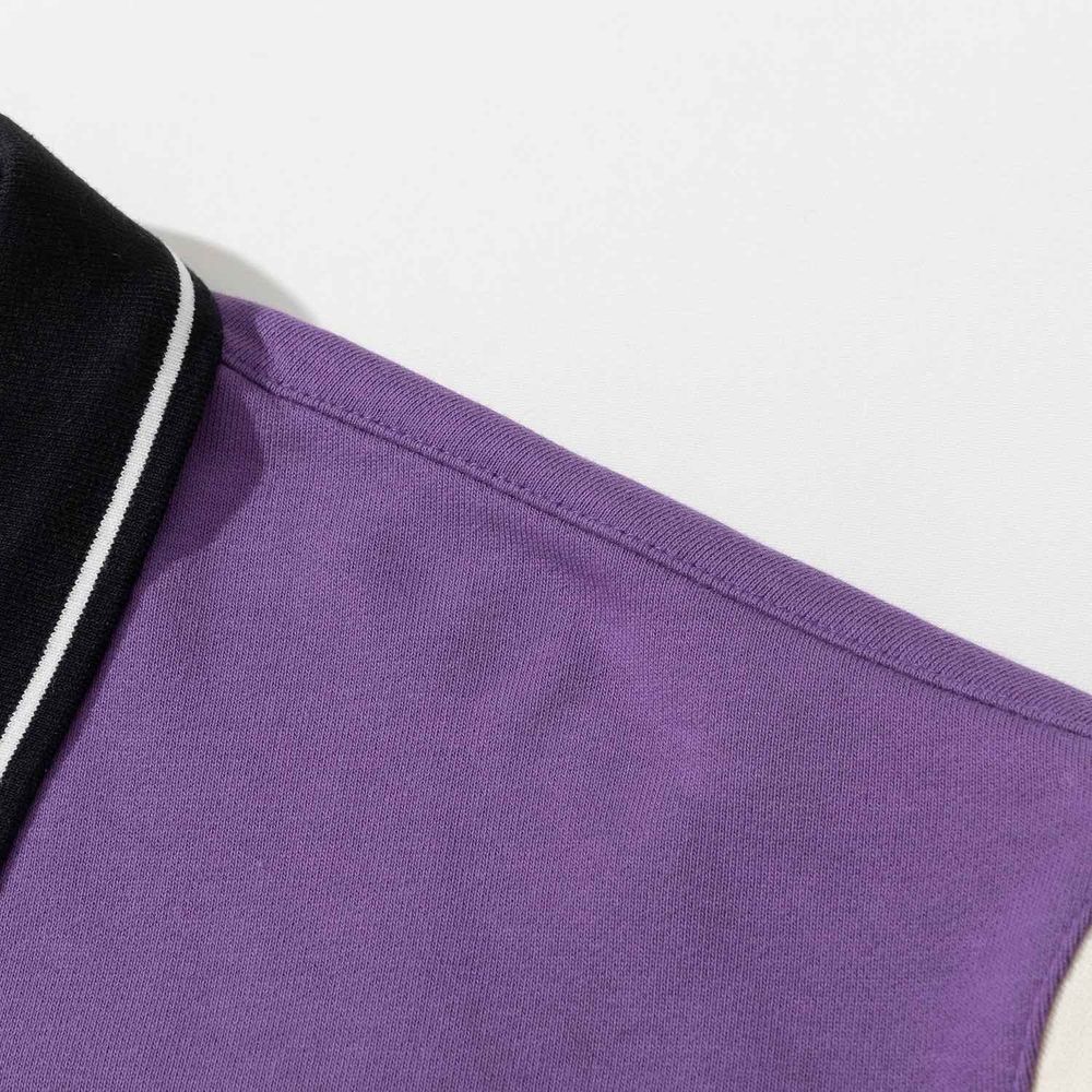 Толстовка YMKASHIX Four Stripes Фиолетовый/Бежевый/Серый/Синий