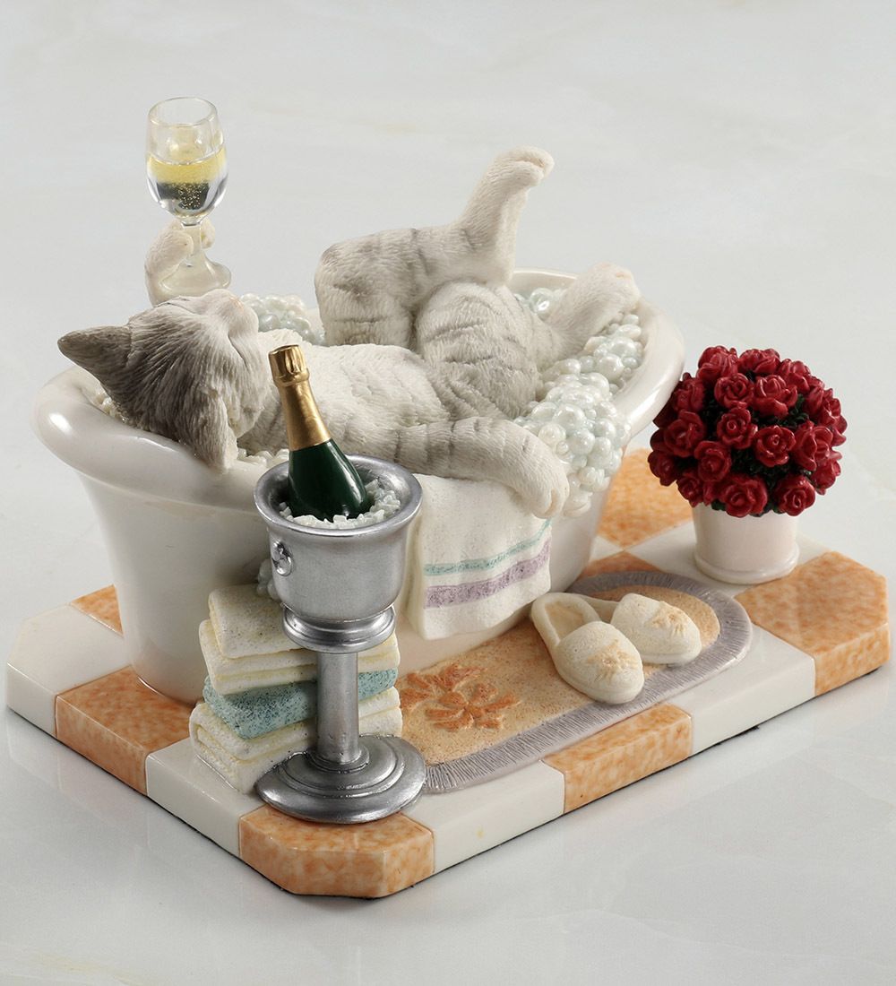 Veronese WS-1355 Статуэтка «Кошка в ванной»