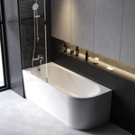 Ванна акриловая угловая левосторонняя, 170x70 см, с панелью и каркасом AM.PM X-Joy W94A-170L70W-ARP