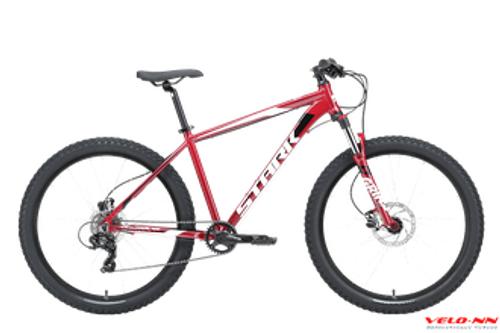 Велосипед 27,5" Stark'23 Hunter 27.2+ HD красно-коричневый/никель