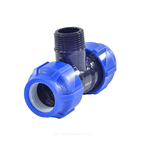 Тройник компрессионный ПЭ Дн 20х1/2"х20 НР Ру16 VALFEX 1210022001220