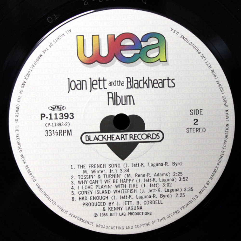 Joan Jett & The Blackhearts / Album (LP)