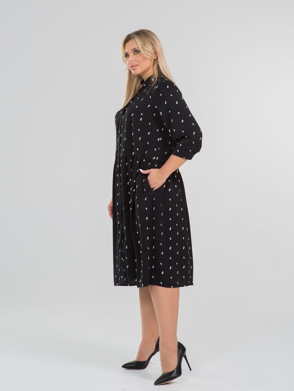 Платье 1329 темно-зеленый Novita (Акция)