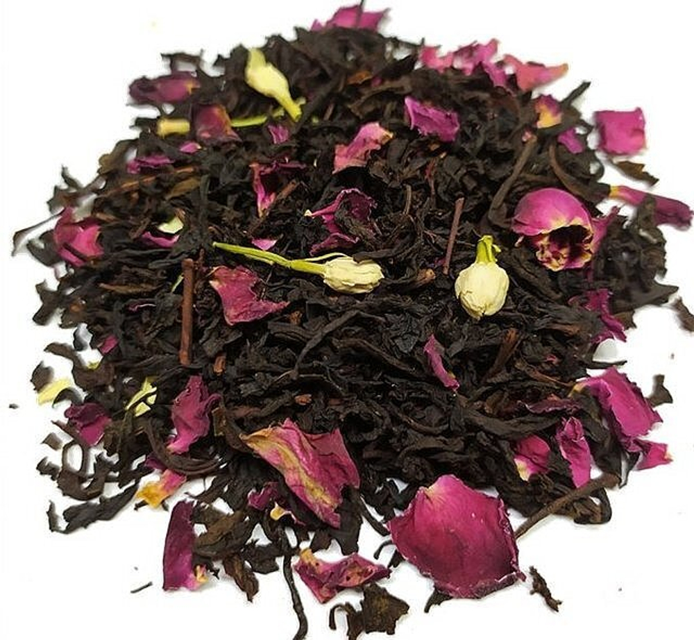 7787D Чай черный ароматизированный БАЗОВАЯ коллекция "Бурбонская роза"