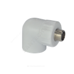 Угольник PP-R комбинированный белый Дн 32х3/4" НР RTP (РосТурПласт) 10805