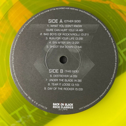 Винтажная виниловая пластинка LP Twisted Sister Under The Blade (UK 2011) (Yellow Vinyl)