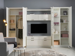 Гостиная Ливерпуль 2 Белый/Ясень ваниль