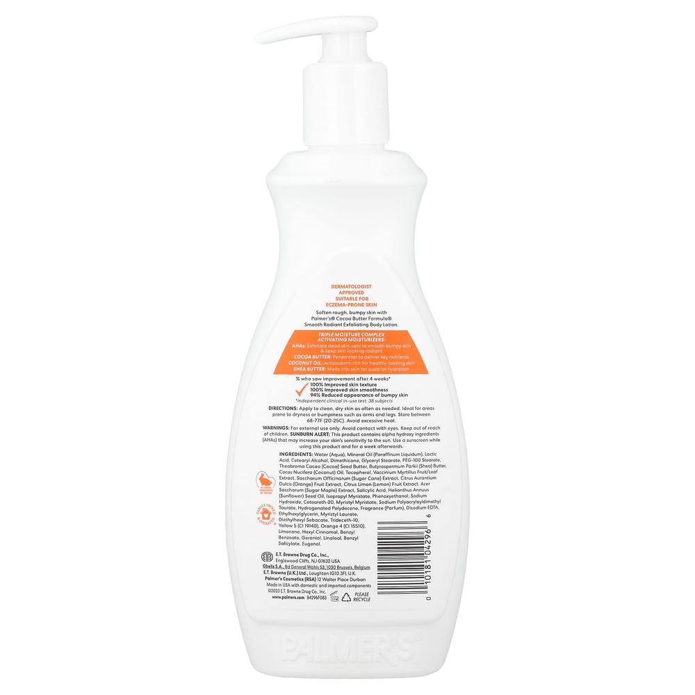 Palmer's, Cocoa Butter Formula® с витамином E, отшелушивающий лосьон для тела, свежесть цитруса, 400 мл (13,5 жидк. унции)