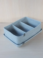 Корзина плетеная с крышкой