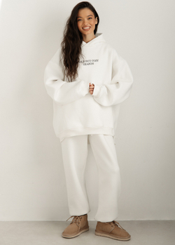 Худи 03 COZY SEASON с начесом, молочный