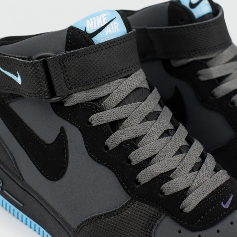 кроссовки Nike Air Force 1 Mid Grey / Blue Ftwr.