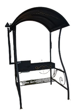 Мангал большой с печкой топка 6 мм