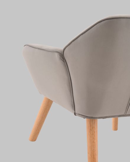 Кресло Руди серебристый