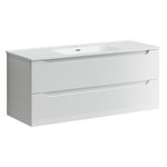 Тумба подвесная под раковину Sancos Norma 2.0, белый глянец 1190х450х500