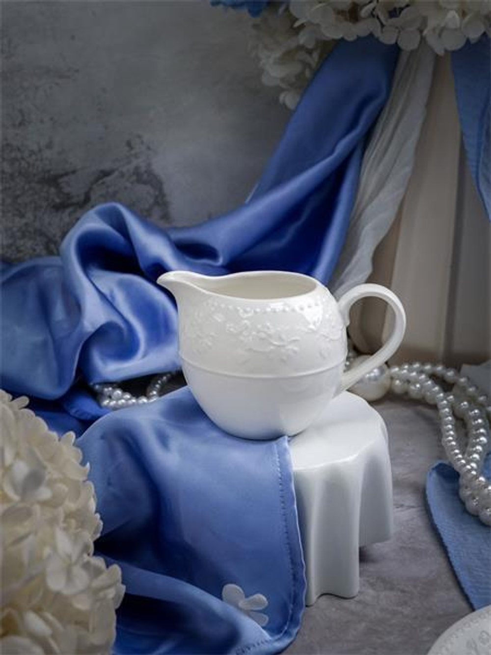 Молочник с ручкой 190 мл, 11,7x7,8 см h 7,6 см, фарфор, Primavera