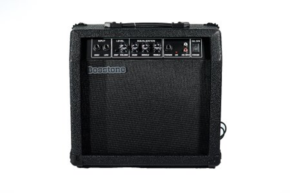 Bosstone GA-15W V.2 Black комбо усилитель для электрогитары. Мощность - 15 Вт. Динамик - 6,5". Цвет - черный. Размер (ШхВхГ) - 35 х 17,5 х 34 мм. Вес - 4.7 кг.