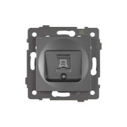 Механизм компьютерной розетки SCT-MPC1-PL-GR-V (RJ-45, CAT6) (Arlight, -) 049848