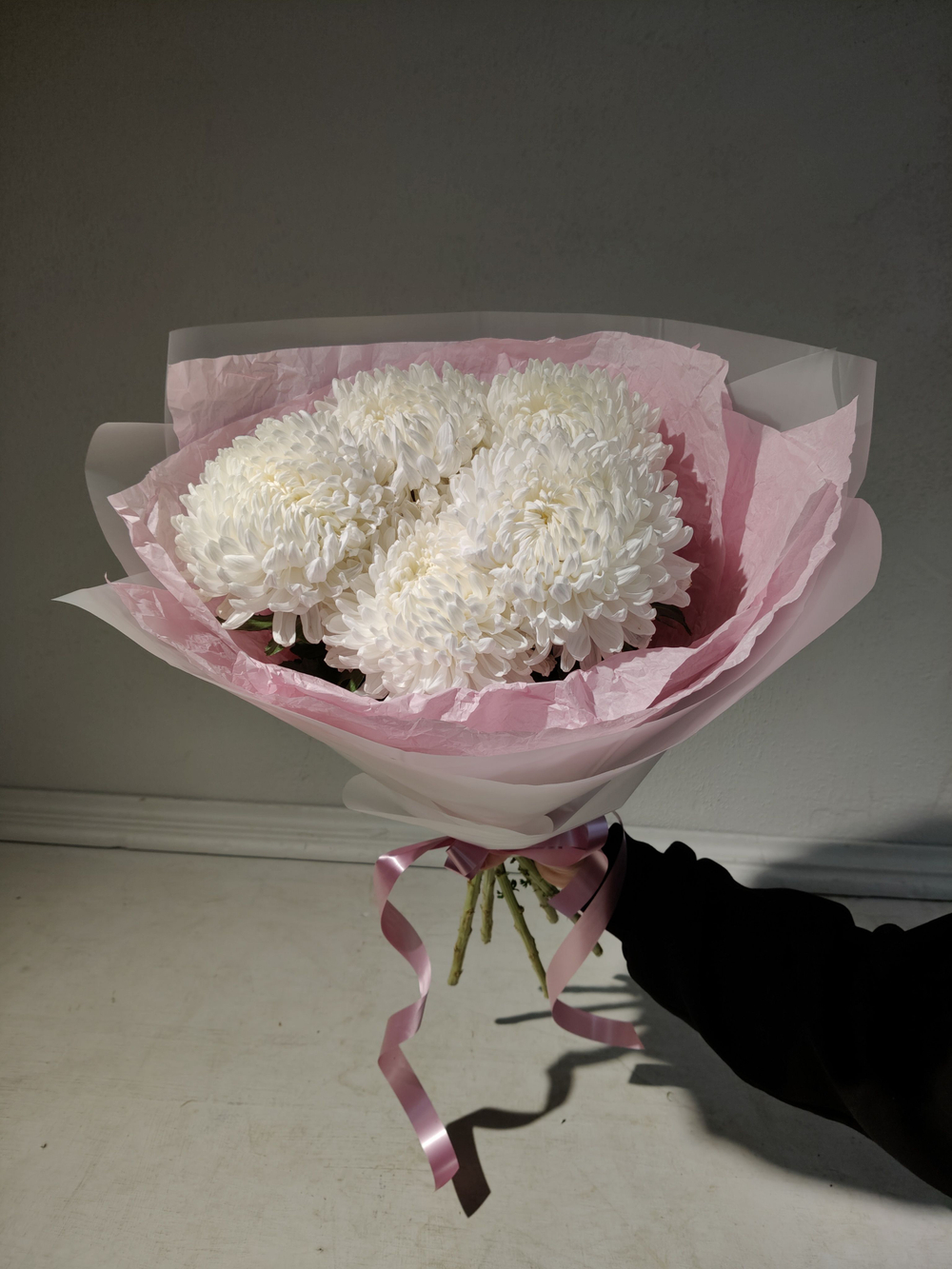 Букет из хризантем и альстромерии (С0033)