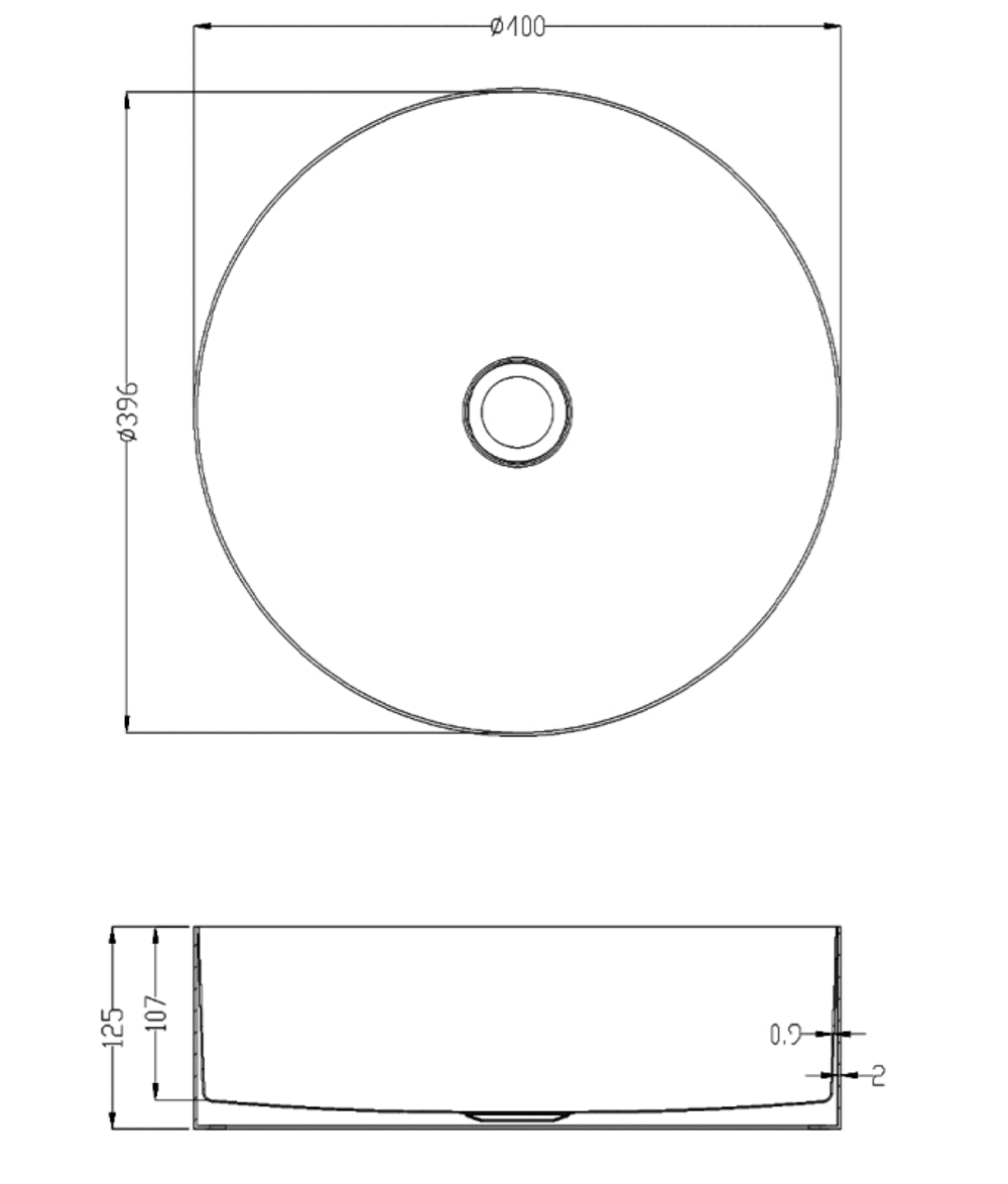 Раковина AltroBagno Luna 001003 RaSp из нержавеющей стали