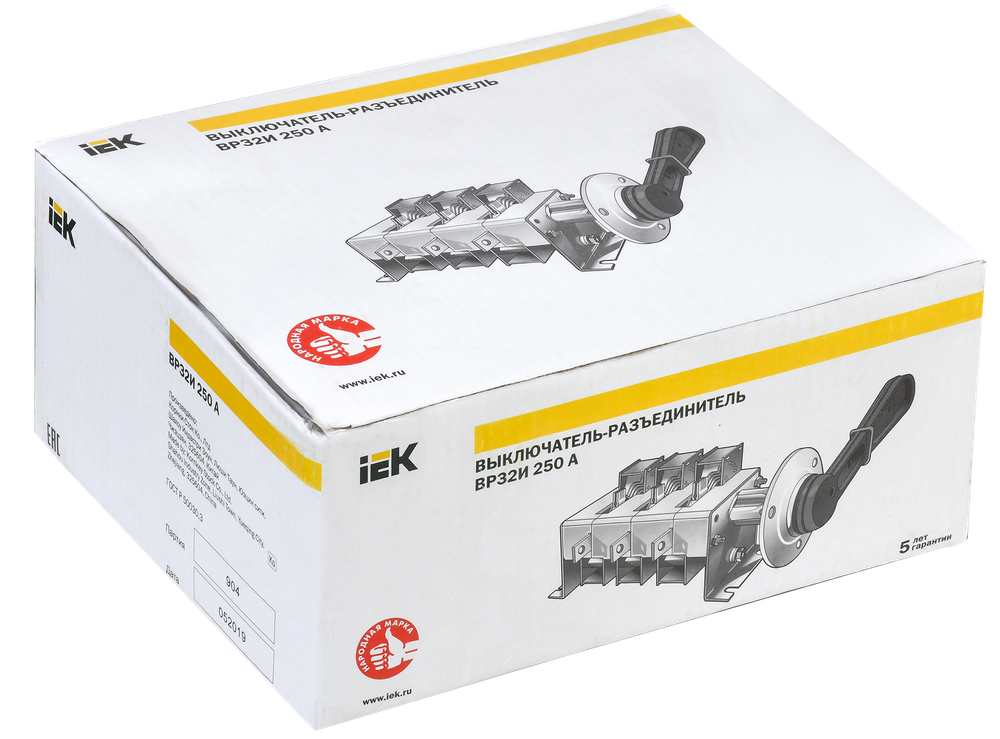 Выключатель-разъединитель ВР32И-39В31250 630А IEK