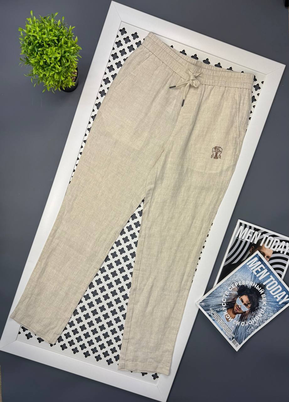 Льняные брюки Brunello Cucinelli