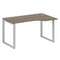 Metal System Стол криволинейный правый на О-образном м/к БО.СА-2 (R) Вяз Благородный/Металл Серый 14