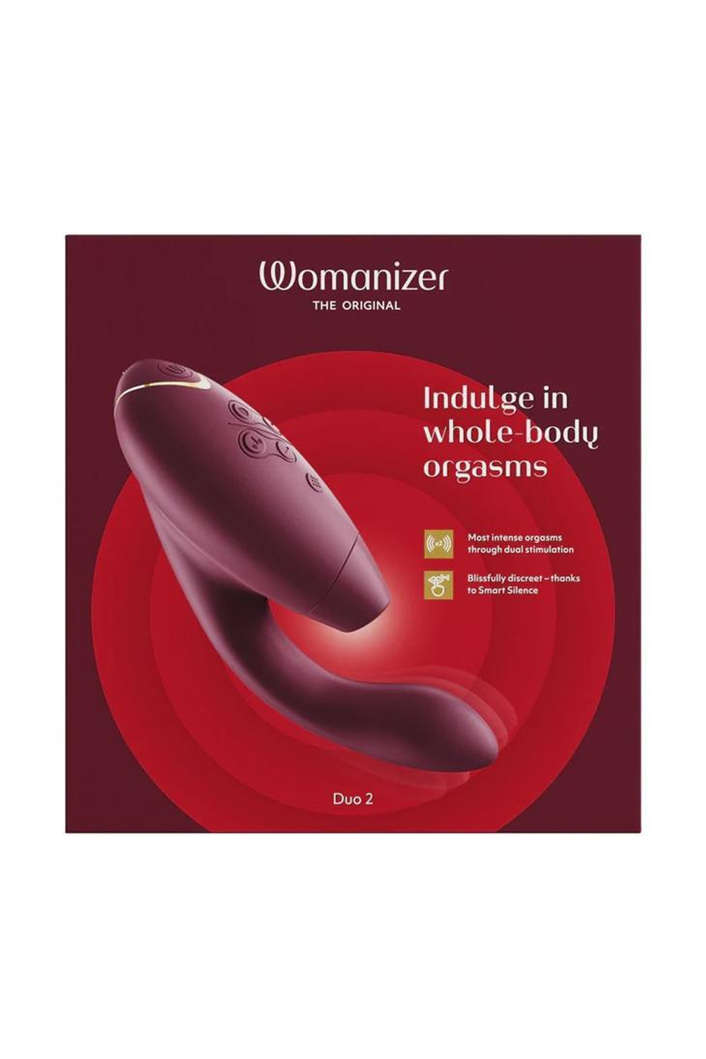 Womanizer Duo 2 – Многофункциональный стимулятор (бордовый)