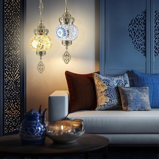 CL419115 Каир Мозаика Янтарь Подвес