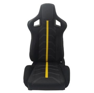 Сиденья спортивные JBR 1079 Black+Yellow Leather (2шт)