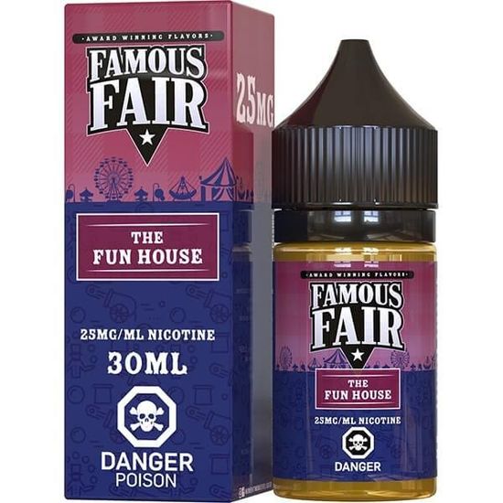 Жидкость Famous Fair (30 мл, 20 мг HARD SALT) The Fun House (Strawberry Pound Cake)